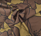 Preview: 100% Eco Vero Viskose Crepe Riesenblume olive-braun